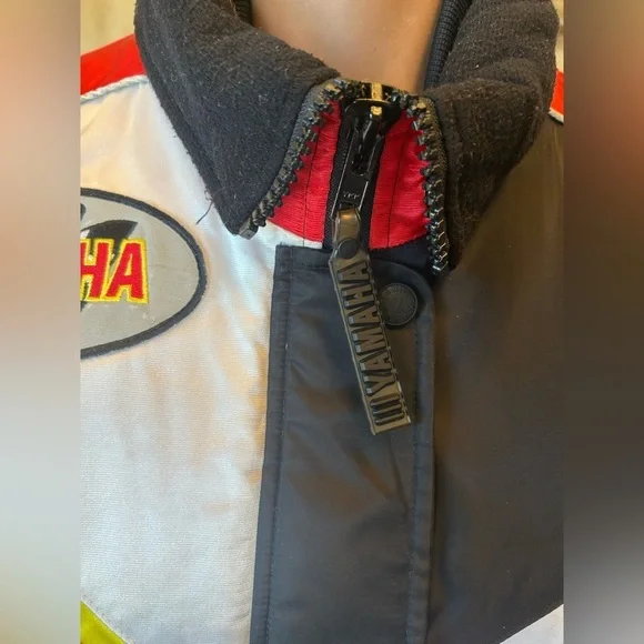 Vintage 90's Yamaha Racing Women's Snowmobile Winter Puffer Jacket S - Picture 5 of 16